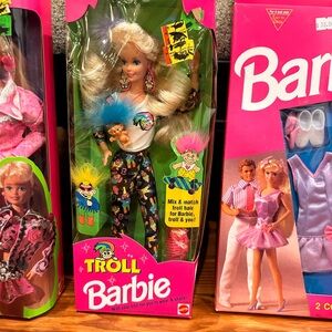 Barbie Troll Doll with Blonde Hair and Colorful Outfit